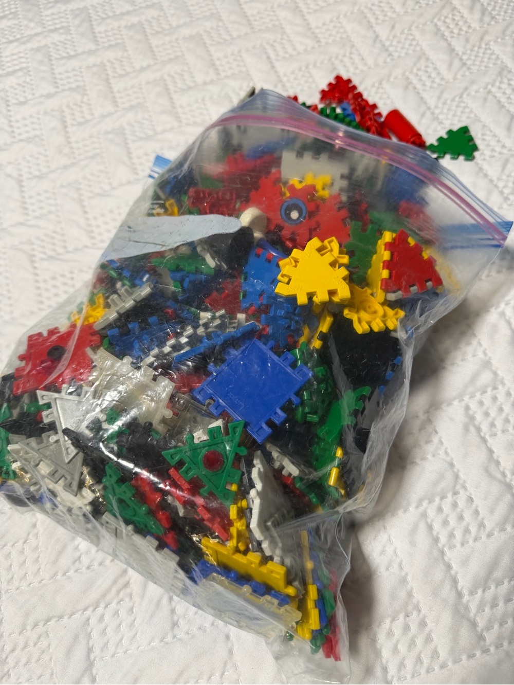 Bundle Vintage Zaks Intervonnecting Construction Toy Set  Building Pieces